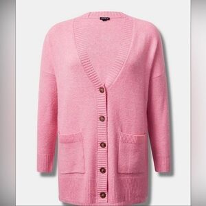 Torrid vegan cashmere boyfriend cardigan
